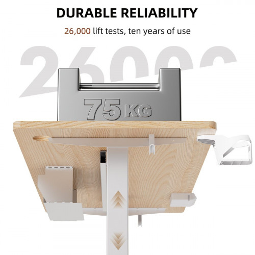 Mesas Escritorios Eléctrico Ergonómico, 70×140 cm, Con Función De Memoria Y Anti-Colisión, Puertos USB-A Y Type-C, Altura Ajustable De 70 A 119 cm