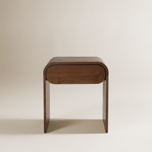 Mesita de noche con 1 cajón nogal Chicago Room - EuroVolter Nogal