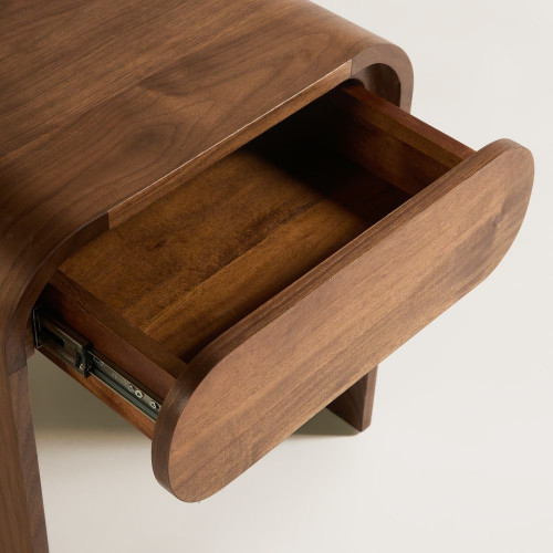Mesita de noche con 1 cajón nogal Chicago Room - EuroVolter Nogal
