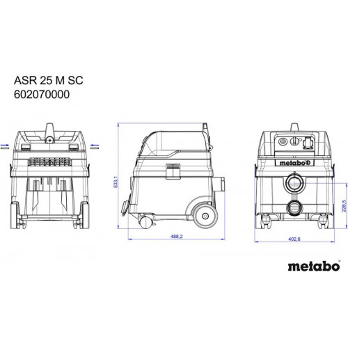 Metabo Aspirador ASR 25 M SC