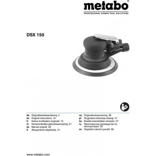 Metabo DL Lijadora excéntrica DSX 150