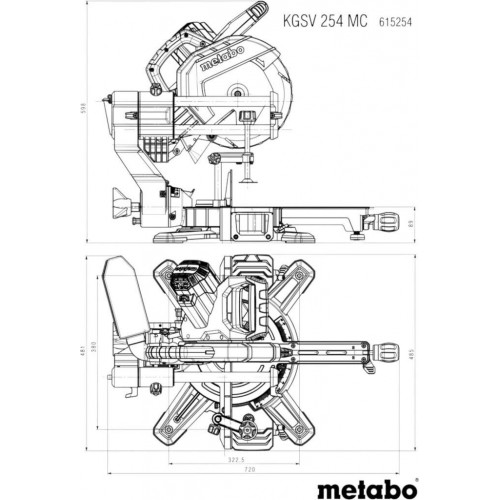 Metabo KGSV 254 MC (615254000)
