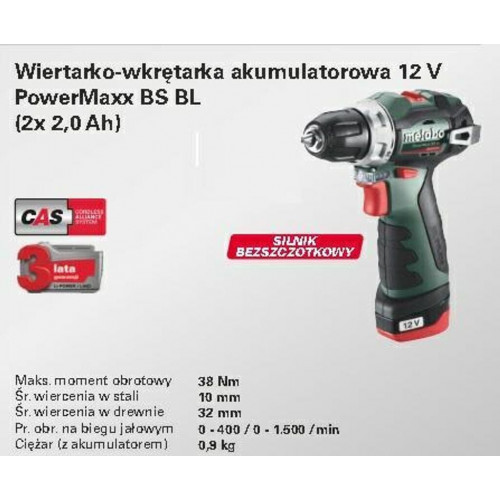 Metabo PowerMaxx BS BL (601721500)