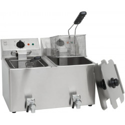 METRO Professional Freidora doble GDF3028 acero inoxidable 55x55,8x39 cm 16 L