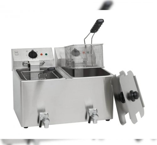 METRO Professional Freidora doble GDF3028 acero inoxidable 55x55,8x39 cm 16 L