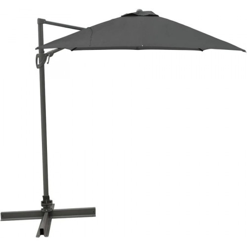 METRO Professional Sombrilla colgante cuadrada aluminio / poliéster 3 x 3 m