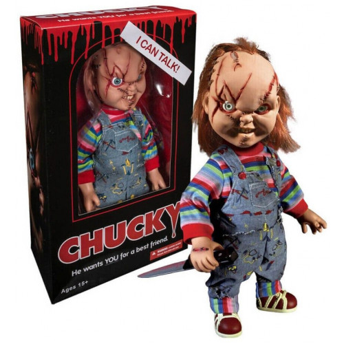 Mezco Toyz Talking Scarred Chucky 38 cm