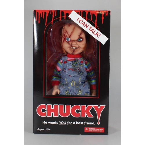 Mezco Toyz Talking Scarred Chucky 38 cm