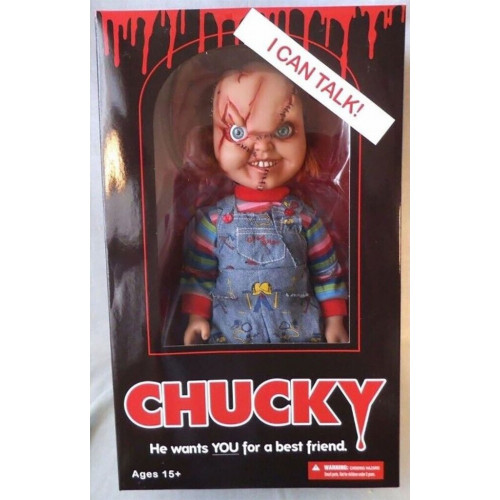 Mezco Toyz Talking Scarred Chucky 38 cm