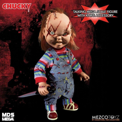 Mezco Toyz Talking Scarred Chucky 38 cm