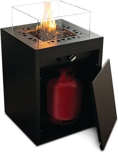 Mf calefactor de gas exterior square hasta 10 kw acero galvanizado
