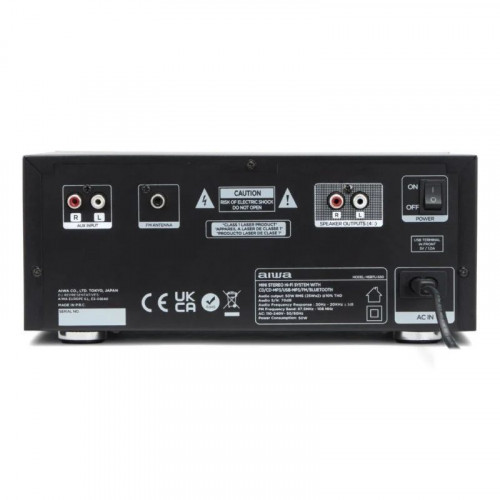 Microcadena Aiwa MSBTU-550 50W RMS Bluetooth 5.0 USB FM LED Negro