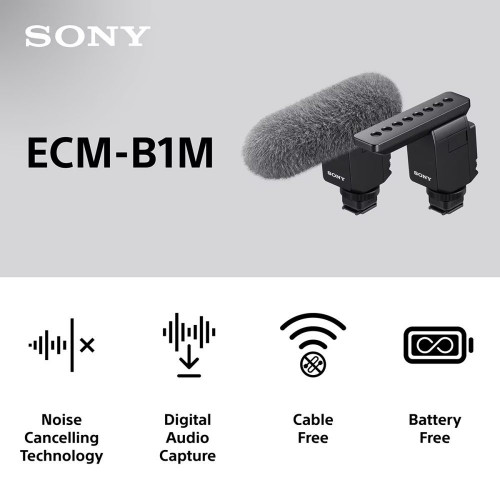 Micrófono direccional inalámbrico Sony ECM-B1M Negro