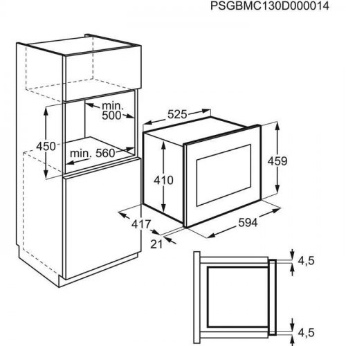 Microondas combinado Electrolux mq927gne