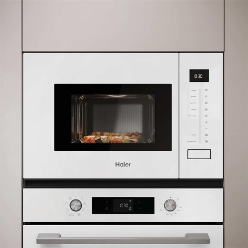 Microondas Integrable Haier de 20 litros con grill - HWO38MG2BHXW Blanco