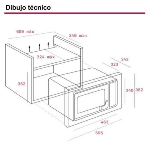 Microondas integrable Teka 20 litros y grill - MWE 202 FI INOX Acero Inox