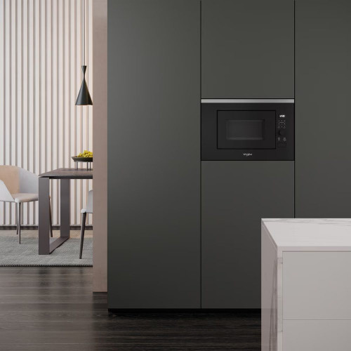 Microondas integrable Whirlpool 20 litros y grill - WMF201G Negro