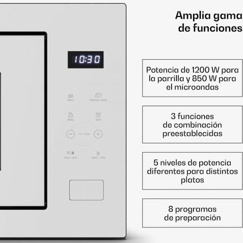 microondas Klarstein Velaire Blanco