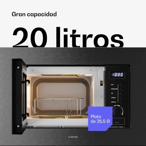 microondas Klarstein Verosteel Negro