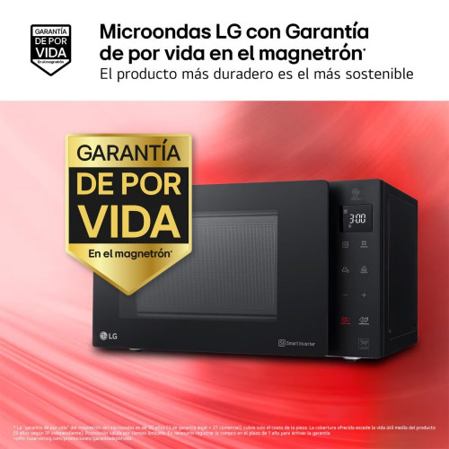 Microondas LG 23 litros, grill y 1.000 w - MH6336GIB Negro