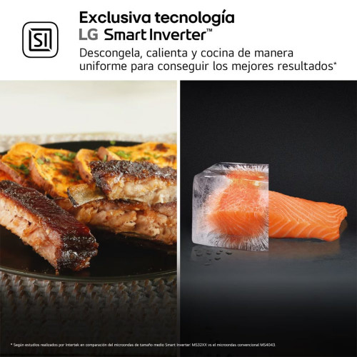 Microondas LG 23 litros, grill y 1.000 w - MH6336GIB Negro