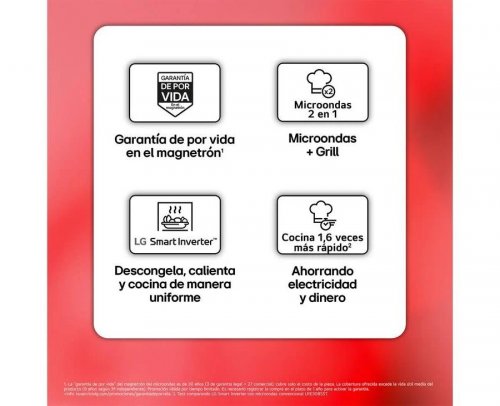 Microondas LG MH6535GDS Grill