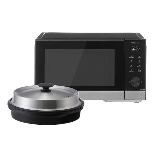 Microondas Panasonic 29 litros y grill - NN-GD38QSEPG Negro / Plata