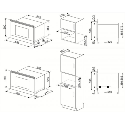 Microondas Smeg mp722ao