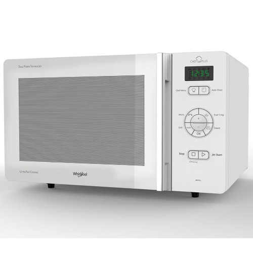 Microondas Whirlpool 25 litros y grill - MCP 346 WH Blanco