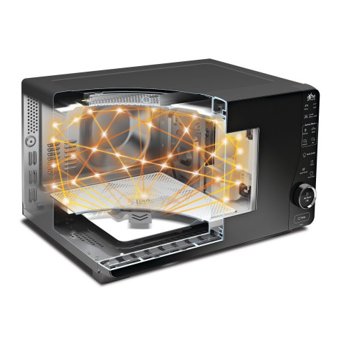 Microondas Whirlpool 25 litros y grill - MWF 427 SL Silver / Negro