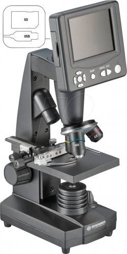 Microscopio digital, 50 - 500 x, con pantalla LCD y USB