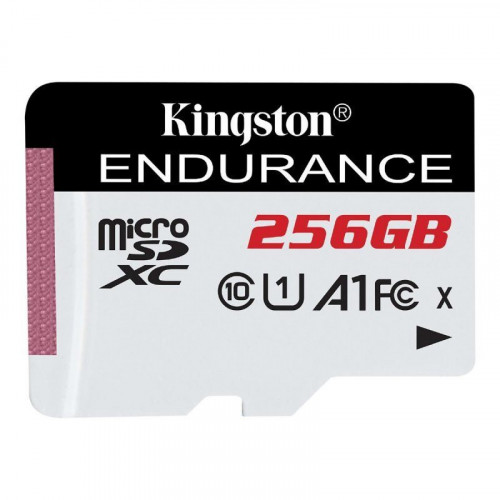 MicroSD Kingston High Endurance 256GB UHS-I U1 Clase 10 A1 Resistente IPX7 Blanco-Negro
