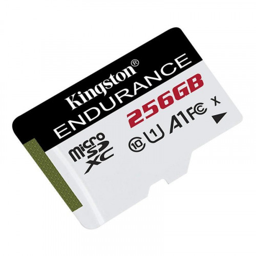 MicroSD Kingston High Endurance 256GB UHS-I U1 Clase 10 A1 Resistente IPX7 Blanco-Negro
