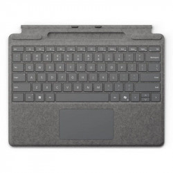 Microsoft Teclado para Surface Pro con Almacenamiento de Lápiz Español QWERTY Platino