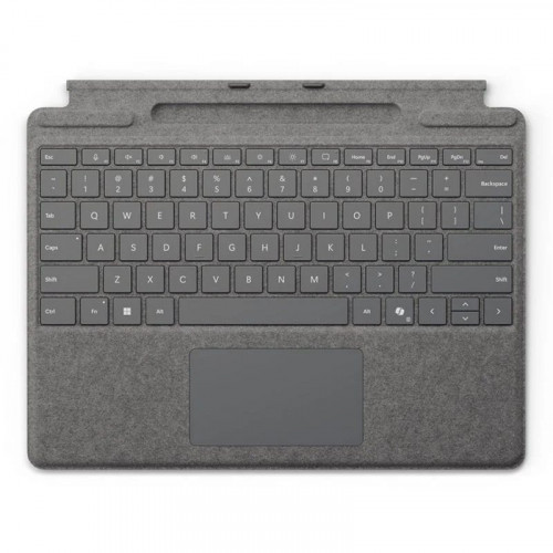 Microsoft Teclado para Surface Pro con Almacenamiento de Lápiz Español QWERTY Platino