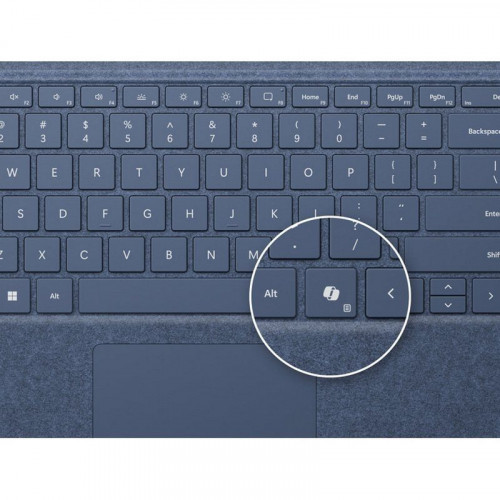 Microsoft Teclado para Surface Pro con Almacenamiento de Lápiz Español QWERTY Platino