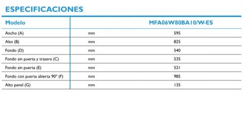 Midea MFA06D80BA10/W-ES