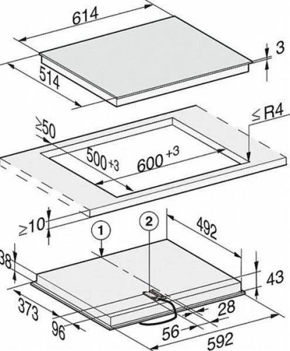 Miele Placa vitrocerámica km 6521 FR