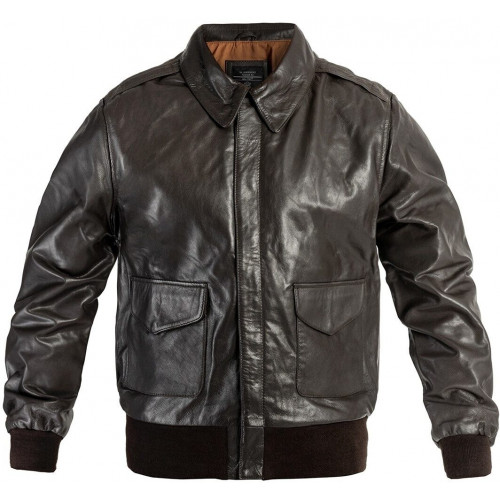 Mil Tec US Airman A2 Leather Jacket brown