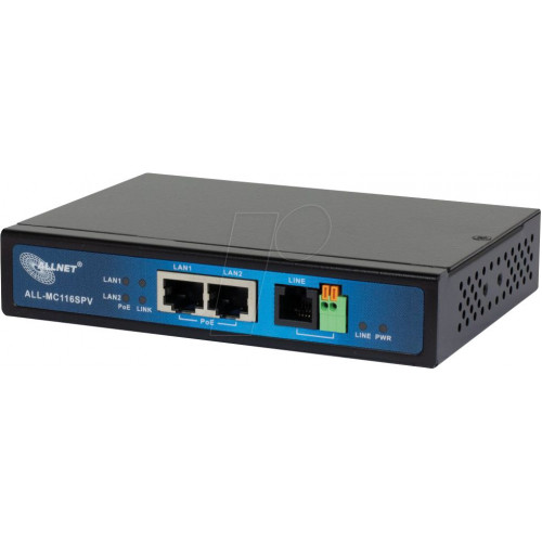 Mini módem esclavo VDSL2 Fast Ethernet, PoE