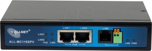 Mini módem esclavo VDSL2 Fast Ethernet, PoE