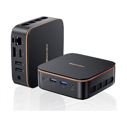 Mini PC - BLACKVIEW MP20(8+256)3300U, Intel Twin Lake N150(Hasta 3.6GHz), 8 GB RAM, 256 GB SSD, UHD Graphics, Windows 11 Pro, Negro
