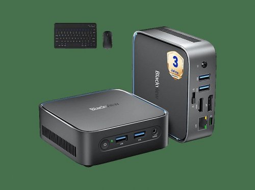 Mini PC - BLACKVIEW MP50-3500U, AMD Ryzen 5 3500U, 16 GB RAM, 512 GB SSD, Radeon™ RX Vega 8, Windows 11 Pro, Negro