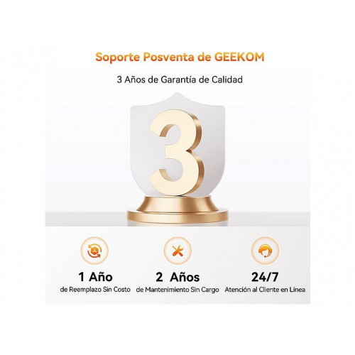 Mini PC - GEEKOM A6, AMD Ryzen 7 6800, 16 GB RAM, 1 TB SSD, Radeon™ 680M, Windows 11, Plata