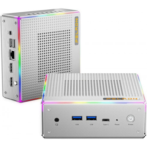 Mini Pc Peladn Ha4 Amd Ryzen 9 7940hs Ddr5 5600 Mhz Ram Ssd Wifi6 Bt5.2 Com Luz Rgb Windows 11 Pro