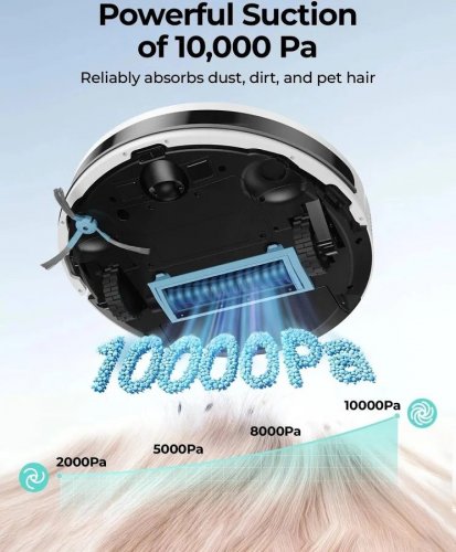Mini robot aspirador — succión de 10.000 pa — compatible con