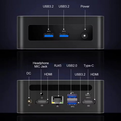 MLLSE M7 Mini PC Intel Core i7-12700H 16 GB DDR4 1 TB SSD Windows 11 Pro