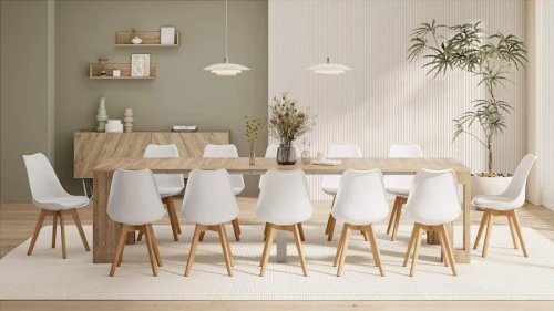 Mobili Fiver Mesa consola extensible Easy con porta extensiones