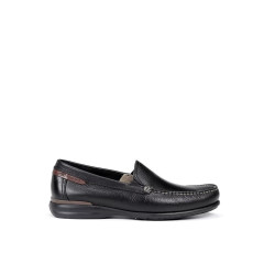 Mocasines de hombre Fluchos en color negro con pespuntes Negro