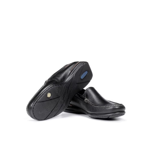Mocasines de hombre Fluchos en color negro con pespuntes Negro